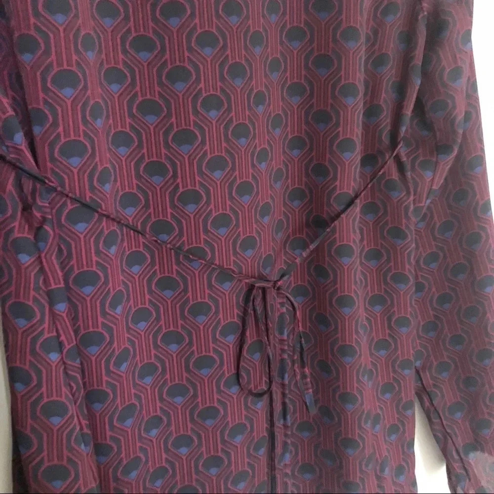 🍁 Liz Lange Maternity | Pleated Ruffle Career Top - Picture 7 of 8